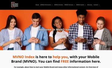 Schermafbeelding van mvno-index.com