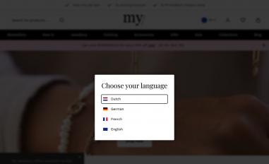 Schermafbeelding van my-jewellery.com