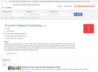 Schermafbeelding van myciewitrynlodz.lento.pl