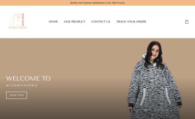 Schermafbeelding van mycomfyhoodie.com