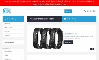 Schermafbeelding van myonlinefitnesstraining.com