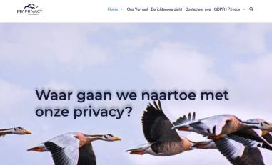 Schermafbeelding van myprivacy.be