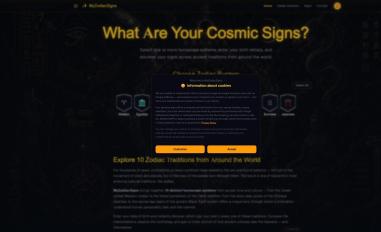Schermafbeelding van myzodiacsigns.app