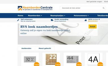 Schermafbeelding van naambordencentrale.nl