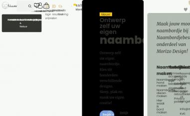 Schermafbeelding van naambordjebestellen.nl