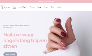 Schermafbeelding van nailuxe.nl
