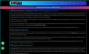 Schermafbeelding van nainitalescortservice.com