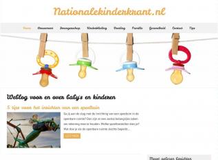 Schermafbeelding van nationalekinderkrant.nl