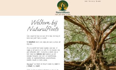 Schermafbeelding van naturalroots.be