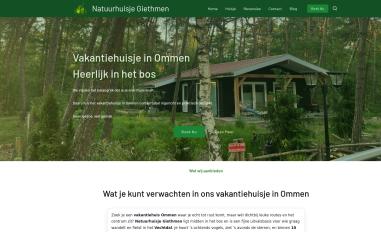 Schermafbeelding van natuurhuisjegiethmen.nl