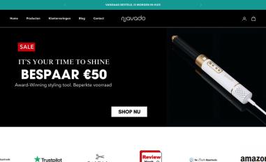 Schermafbeelding van navadohair.com