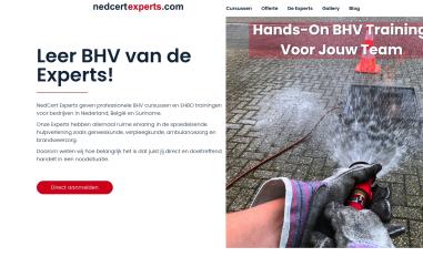 Schermafbeelding van nedcertexperts.com