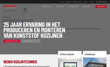 Schermafbeelding van nedko-kozijntechniek.nl