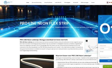 Schermafbeelding van neonflexstrip.com