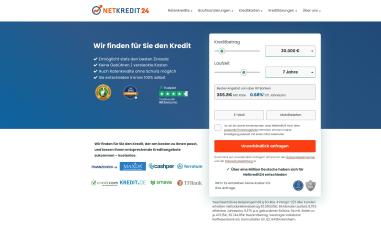 Schermafbeelding van netkredit24.de