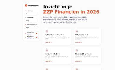 Schermafbeelding van nettozzp.nl