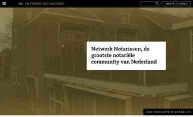 Schermafbeelding van netwerknotarissen.nl