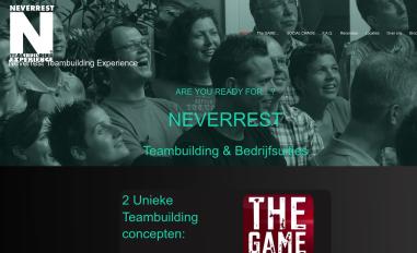 Schermafbeelding van neverrest.nl