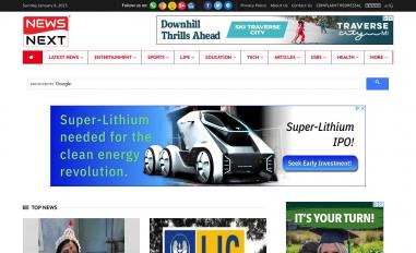 Schermafbeelding van newsnext.live