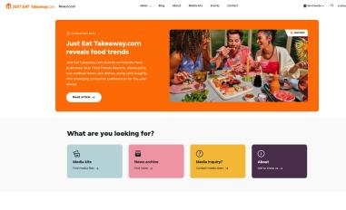 Schermafbeelding van newsroom.justeattakeaway.com