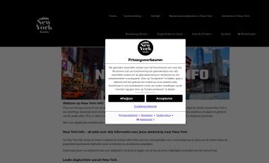 Schermafbeelding van newyorkinfo.nl