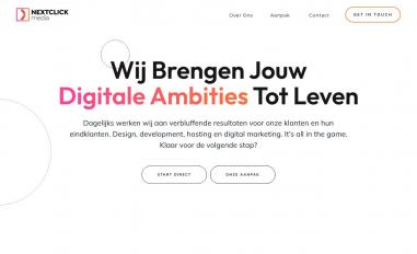 Schermafbeelding van nextclickmedia.nl