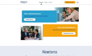 Schermafbeelding van nextens.nl