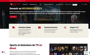 Schermafbeelding van nextone-iptv.com