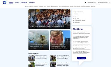 Schermafbeelding van nhnieuws.nl