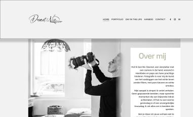 Schermafbeelding van nicdesmetfotografie.com