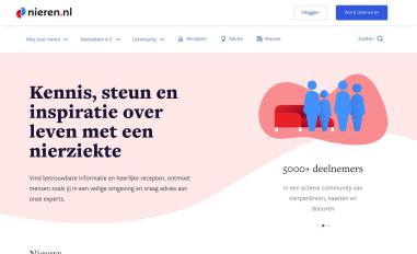 Schermafbeelding van nieren.nl