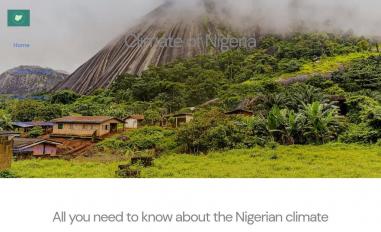 Schermafbeelding van nigeriaclimate.com