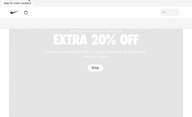 Schermafbeelding van nike.com