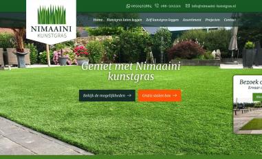 Schermafbeelding van nimaaini-kunstgras.nl