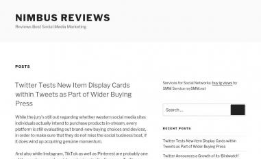 Schermafbeelding van nimbus-reviews.com