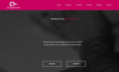 Schermafbeelding van ninepixels.nl