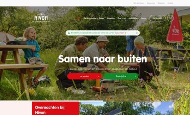 Schermafbeelding van nivon.nl