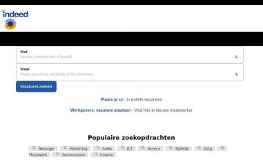 Schermafbeelding van nl.indeed.com