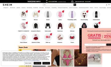 Schermafbeelding van nl.shein.com