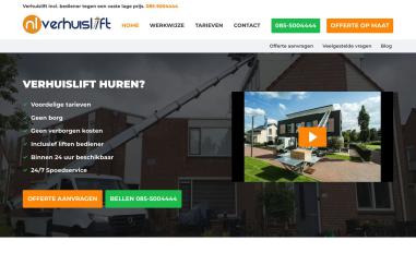 Schermafbeelding van nlverhuislift.nl