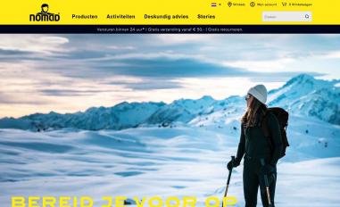 Schermafbeelding van nomad.nl