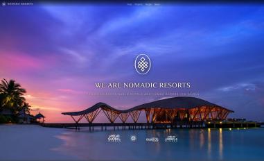Schermafbeelding van nomadicresorts.com