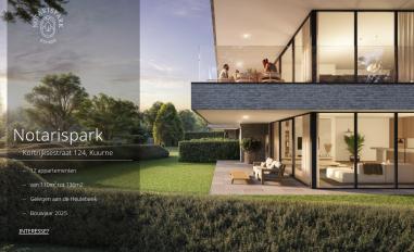 Schermafbeelding van notarispark.be