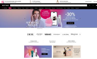 Schermafbeelding van notino.nl