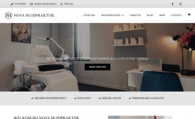 Schermafbeelding van novahuidpraktijk.nl