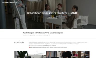 Schermafbeelding van novare-consulting.nl
