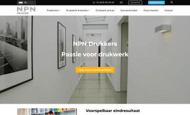 Schermafbeelding van npndrukkers.nl