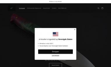 Schermafbeelding van nsknives.net