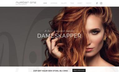 Schermafbeelding van numberonehairdesigners.nl