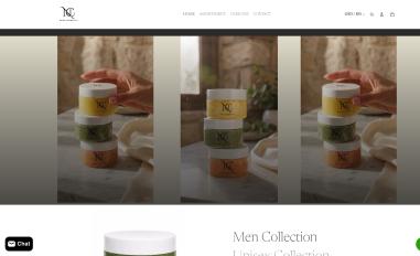 Schermafbeelding van nurocosmetics.com